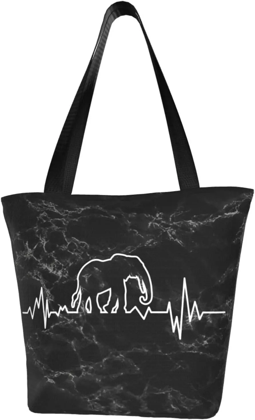 Elephant Heartbeat Fashion Shoulder Bag Large Capacity For Man Or Woman