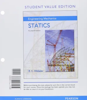 Engineering Mechanics: Statics, Student Value Edition Plus Mastering Engineering with Pearson eText -- Access Card Package 14th Edition