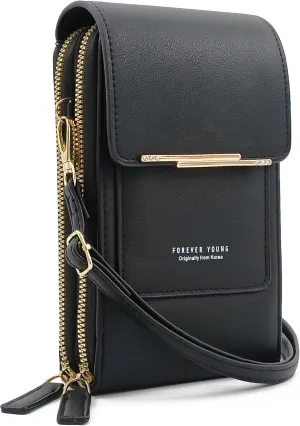 Esimileeya Small Compact Cell Phone Crossbody Bags for Women Trendy Purses Touchscreen Shoulder Bag with Credit Card Slots