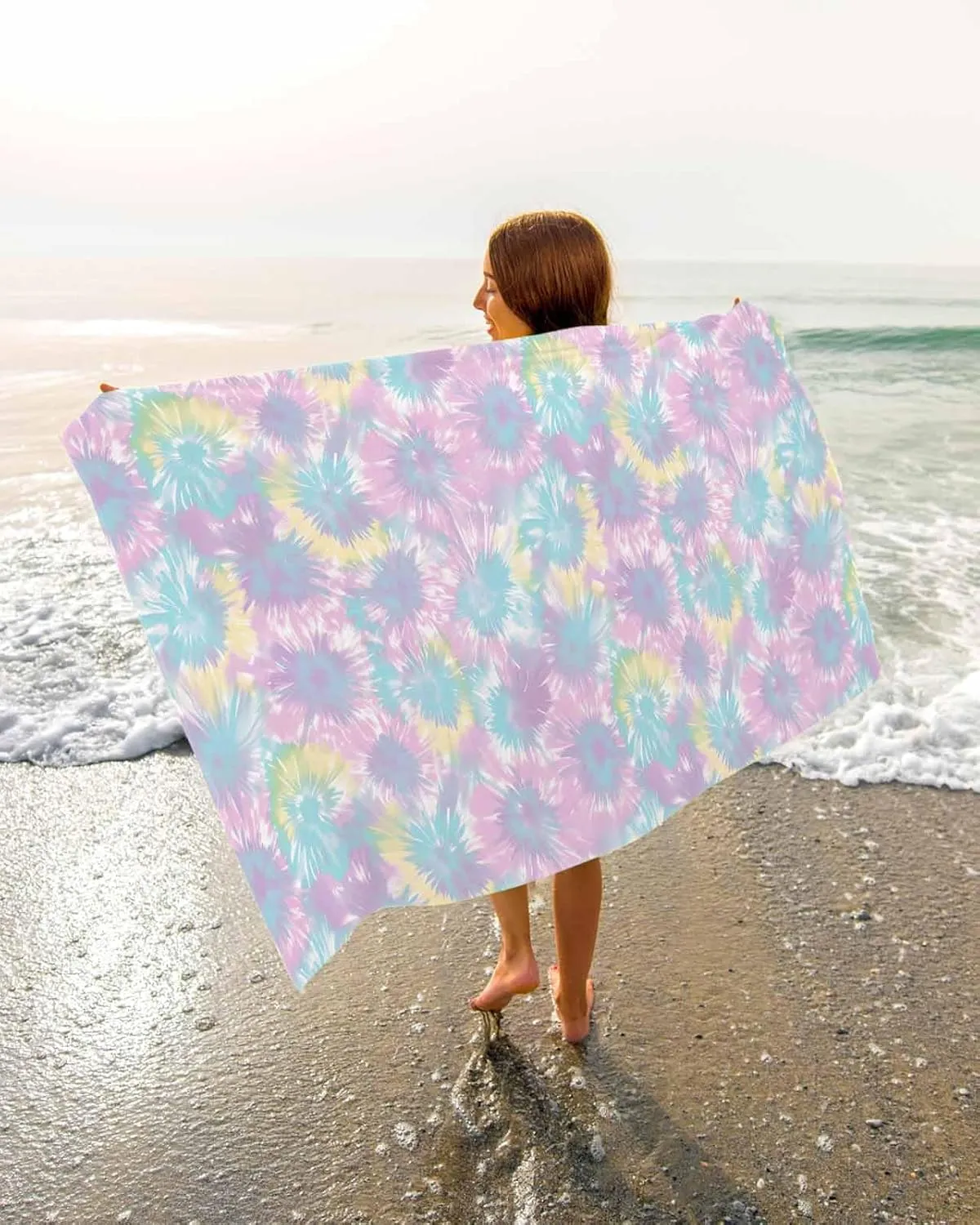 Ethnic Beach Towel 35"x70" Microfiber Beach Towels Oversized Sand Free Quick Dry Beach Towel/Bath Towels/Yoga Towel/Pool Towels/Travel Towel for Women Men Girls Kids-Colorful