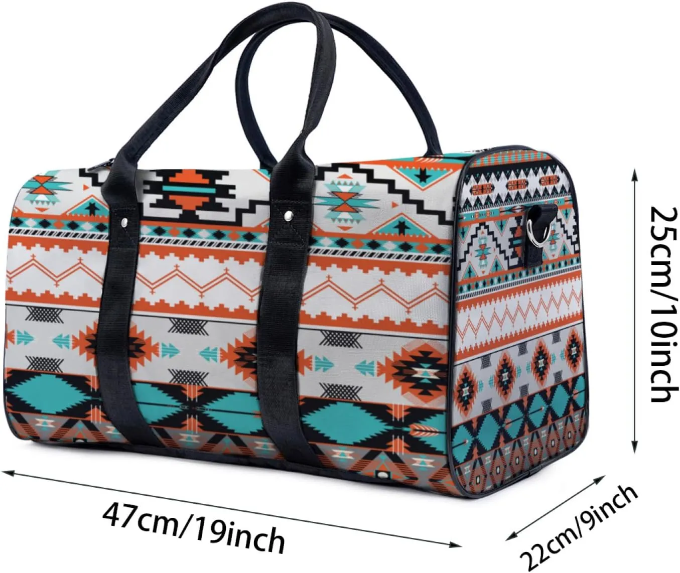 Ethnic Style Aztec Travel Duffel Bag for Woman Weekender Bag Man Tote Gym Bag Sport Gym Bag Hospital Bag for Labor and Delivery Overnight Bag Luggage Bag