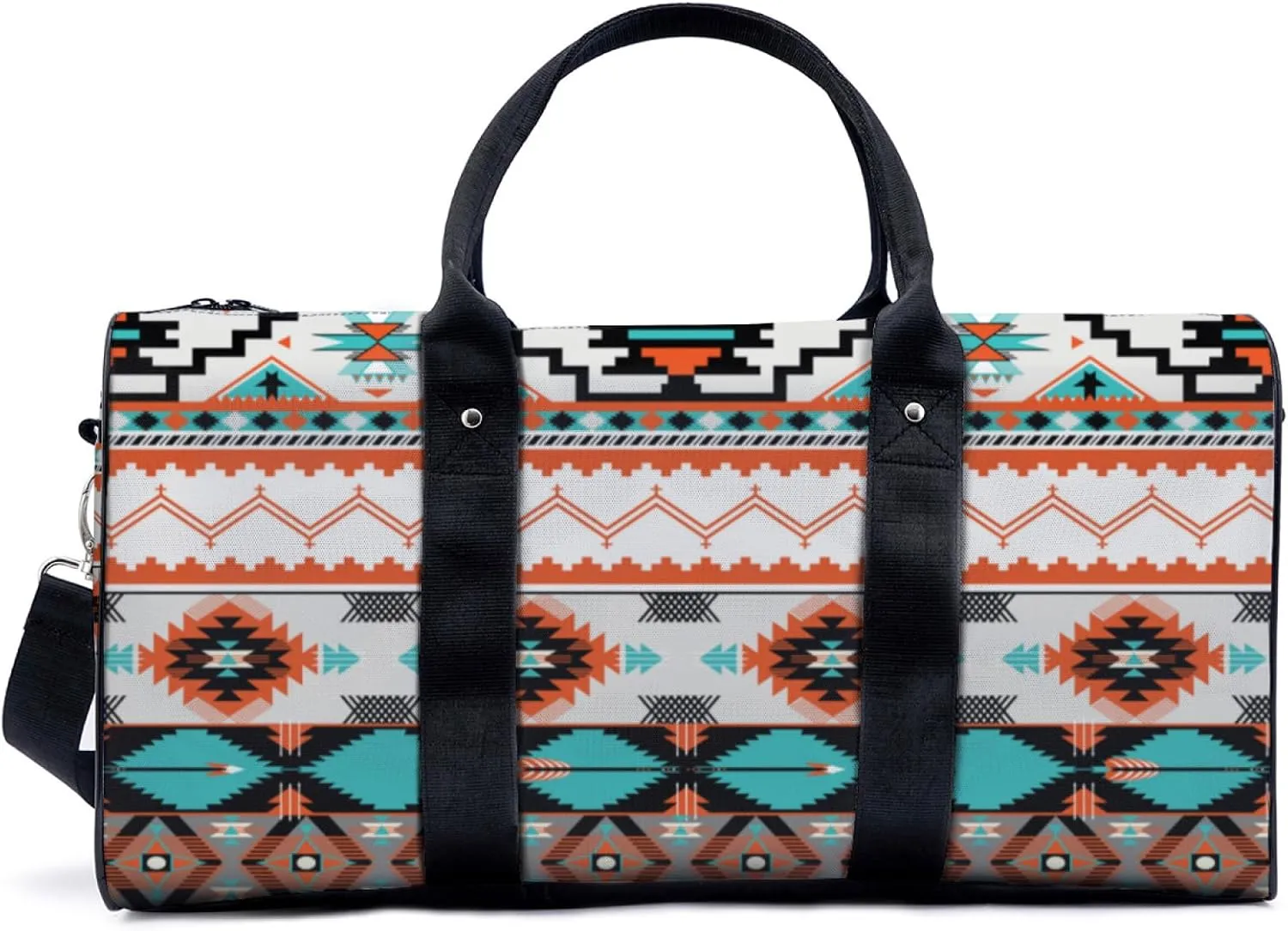 Ethnic Style Aztec Travel Duffel Bag for Woman Weekender Bag Man Tote Gym Bag Sport Gym Bag Hospital Bag for Labor and Delivery Overnight Bag Luggage Bag