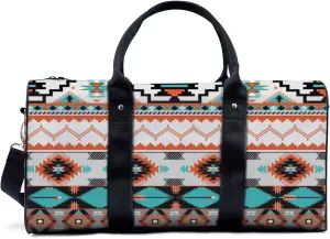 Ethnic Style Aztec Travel Duffel Bag for Woman Weekender Bag Man Tote Gym Bag Sport Gym Bag Hospital Bag for Labor and Delivery Overnight Bag Luggage Bag
