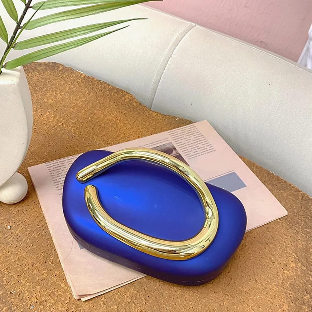 Evening Clutch Purses for Women Formal Unique Crossbody Purse Gold Closure Box Clutch Handbag Small Y2K Shoulder Bag