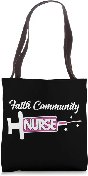 Faith Community Nurse Cute Parish Nursing Unit RN Tote Bag