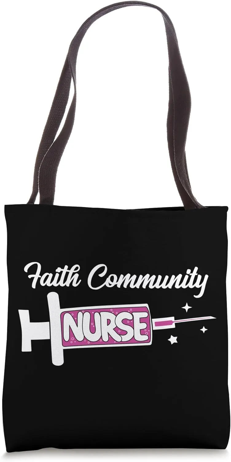 Faith Community Nurse Cute Parish Nursing Unit RN Tote Bag