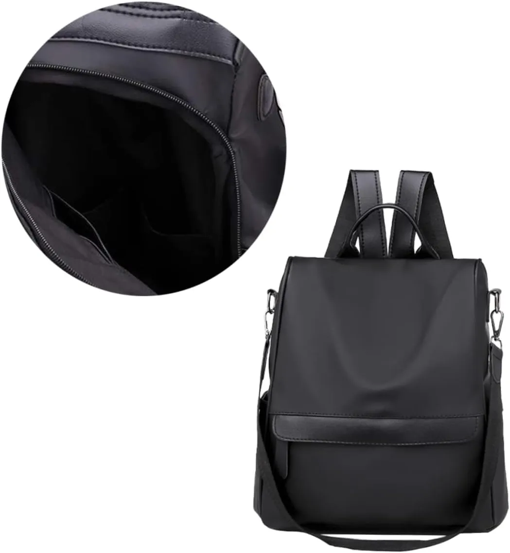 Fashion Oxford Cloth Backpack for Women Multifunctional Theftproof Design with High Capacity Storage for Students and Office Use Black