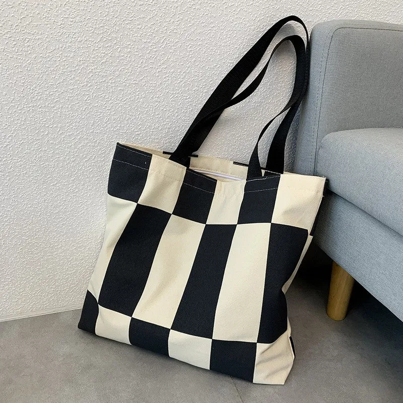 Female Class College Book Holding Korean Style With Zipper Artistic Shoulder Bags