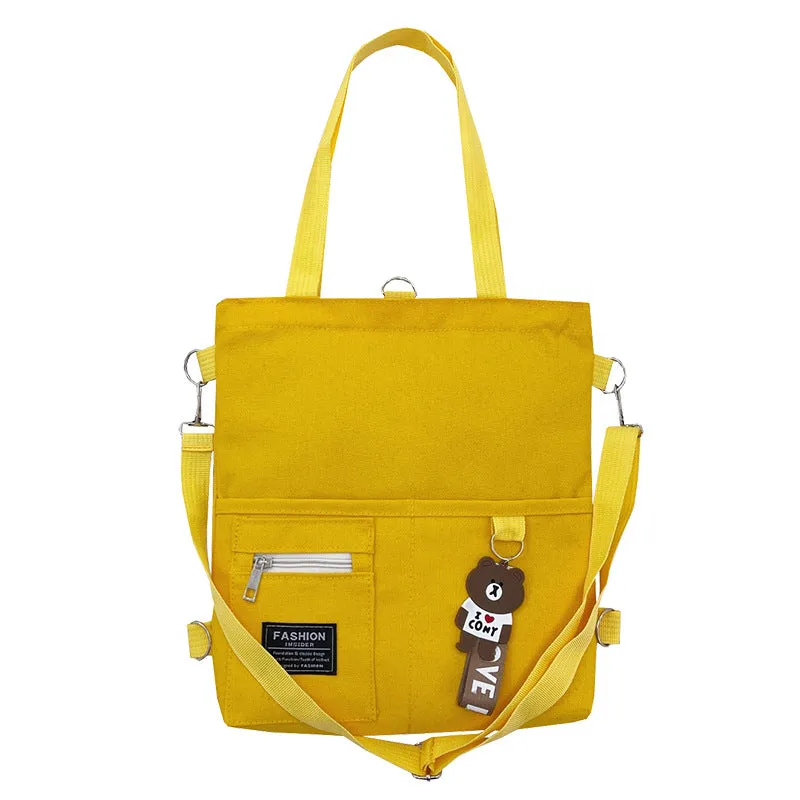 Female Korean Style Canvas Campus Cute Crossbody Bags