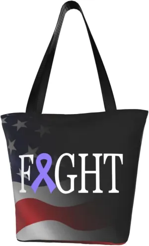 Fight Stomach Cancer Awareness Fashion Shoulder Bag Large Capacity For Man Or Woman