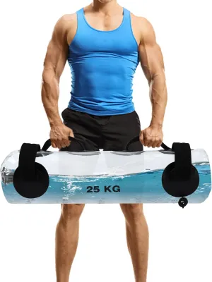 Filled Hydro Core Training Bag, Water Weight Aqua Bag, Exercise Sandbag Alternative Power Water Weight Bag with Extra Handle and Clear Marks Water Filling for Gyms, Homes, Sports Halls