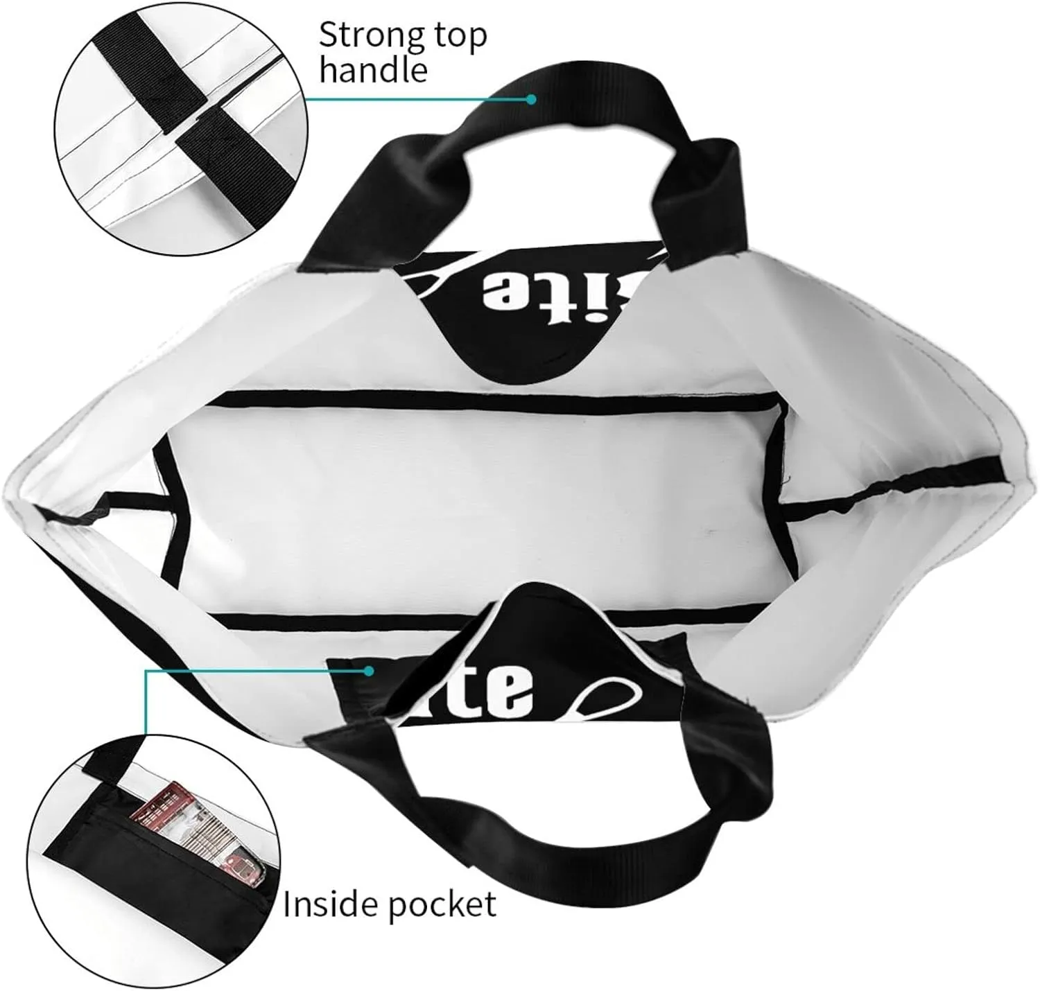 Fisherman'S Fish Hook Bite Me Women'S Lightweight Canvas Handbag Reusable Shopping Bag
