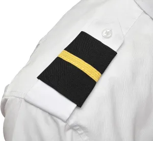 Flight Student - One Bar Pilot Epaulets Gold Nylon on Black