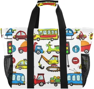 Foldable Grocery Reusable Tote Grocery Bag, Travel Canvas Shoulder Bags, Large Casual Laundry Pool Beach Bag