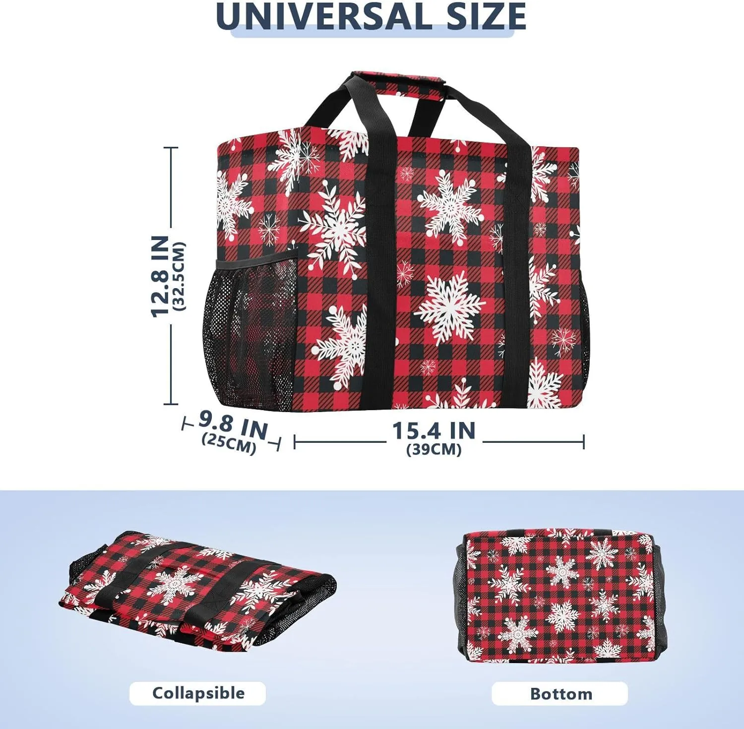 Foldable Grocery Reusable Tote Grocery Bag, Travel Canvas Shoulder Bags, Large Casual Laundry Pool Beach Bag