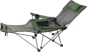 Folding Camping Chair Portable Backpack Fishing Chair Leisure Stool Beach Leisure Chair Sports Chair(Color:Green Mesh)
