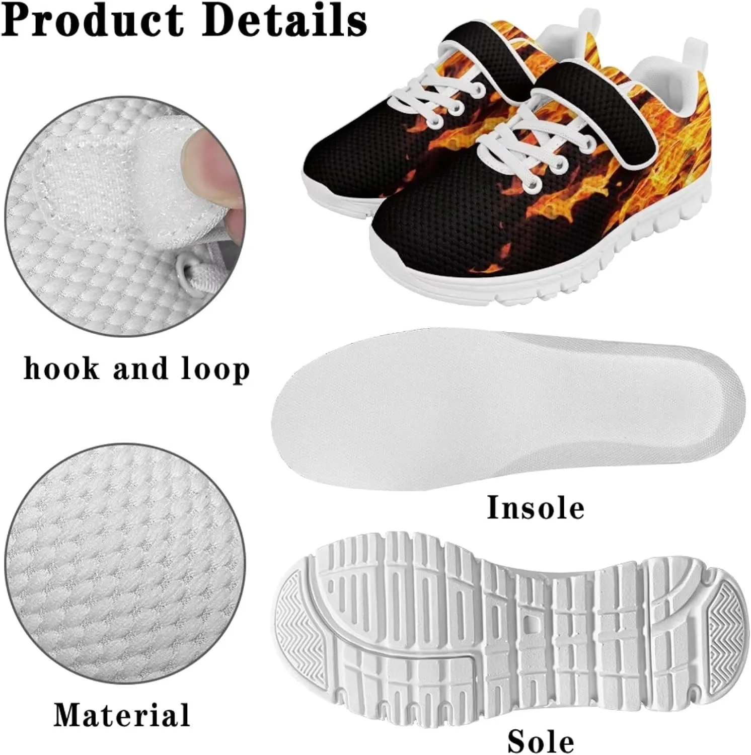 Forchrinse Tie Dye Ladybug Daisy Print Kids Sneakers for Boys Girls Ladybug Tennis Running Shoes for Little Kids Causal School Sport Sneakers Lightweight