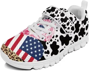 Forchrinse Tie Dye Ladybug Daisy Print Kids Sneakers for Boys Girls Ladybug Tennis Running Shoes for Little Kids Causal School Sport Sneakers Lightweight