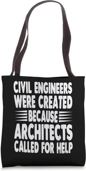 Forever Alone Gf Means Ground Floor Funny Civil Engineer Tote Bag