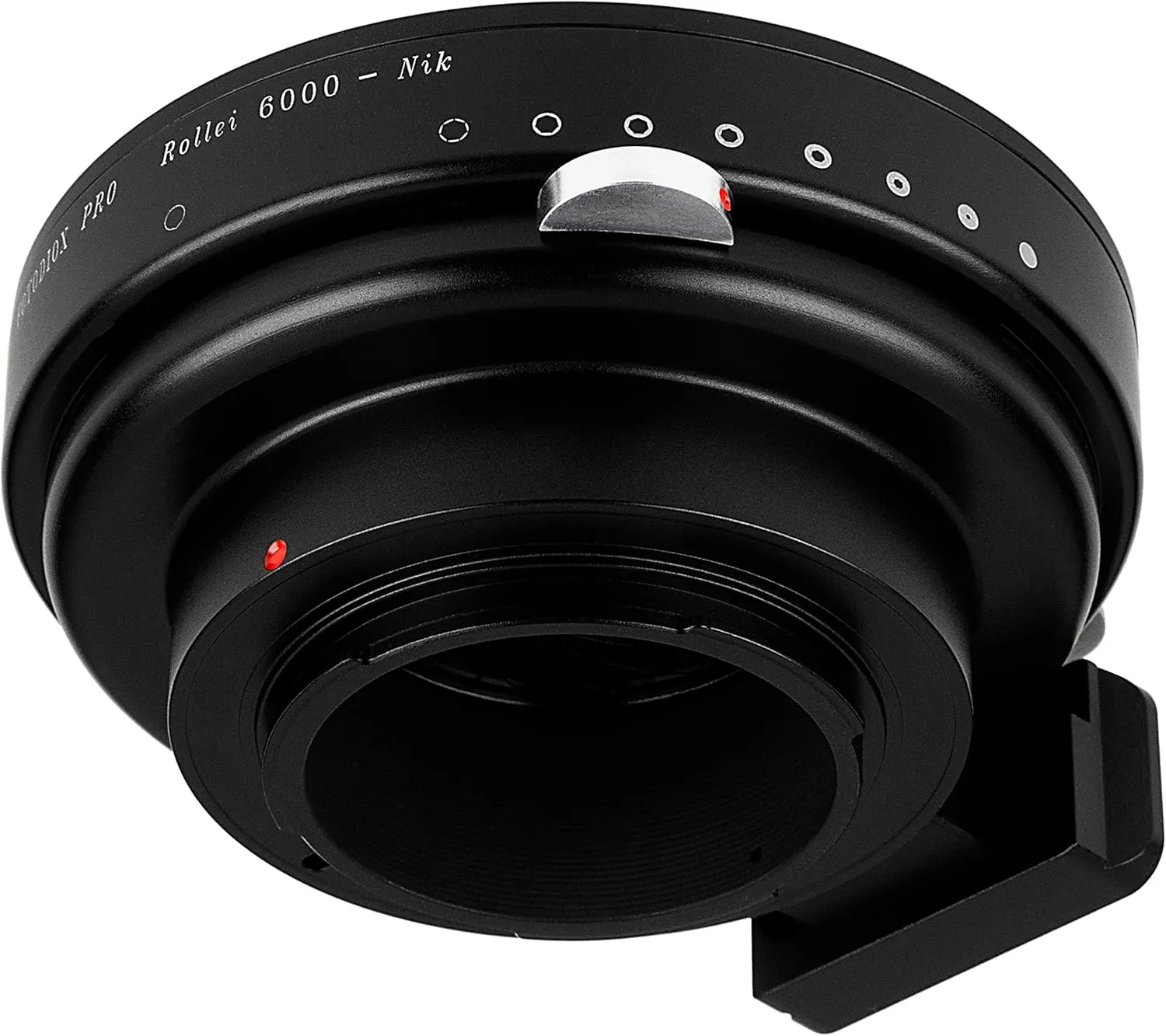 Fotodiox Pro IRIS Lens Mount Adapter - Compatible with Rollei 6000 Lenses to Nikon F-Mount Cameras