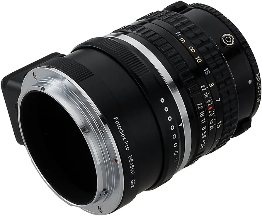 Fotodiox Pro Lens Adapter Compatible with Pentax 645 FA and DFA Lenses to Fujifilm GFX G-Mount Cameras