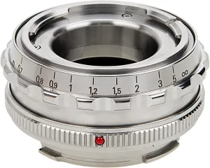 Fotodiox Pro Lens Mount Adapter with Focus Control Dial - Voigtländer Nokton 50mm and Ultron 50mm Lenses to to Leica M Camera Body Adapter with Leica 6-Bit M-Coding, RF Coupled Focusing