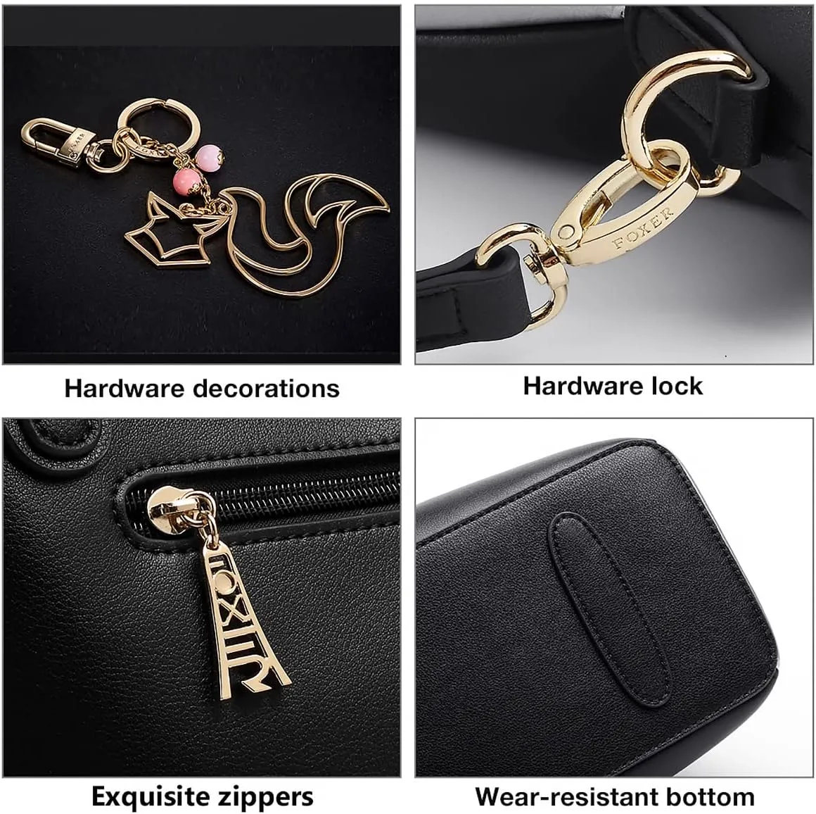 FOXLOVER Large Capacity Tote Handbags for Women, Women's Top-handle Bags Fashion Shoulder Bags Purses Minimalist design