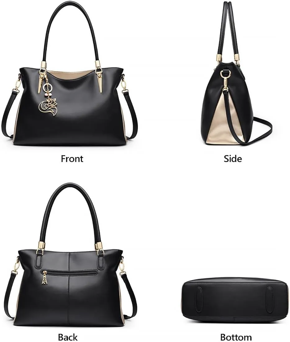 FOXLOVER Large Capacity Tote Handbags for Women, Women's Top-handle Bags Fashion Shoulder Bags Purses Minimalist design