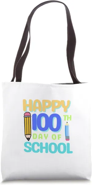 Funny 100 day of school learning teacher student,dad and mom Tote Bag