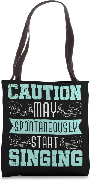 Funny Broadway Singer Theater Actor Rehearsals Gift Musicals Tote Bag