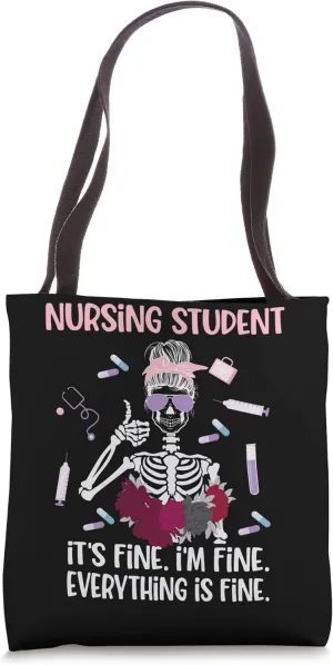 Future Nurse Funny Nursing Student Nurse In Progress Tote Bag