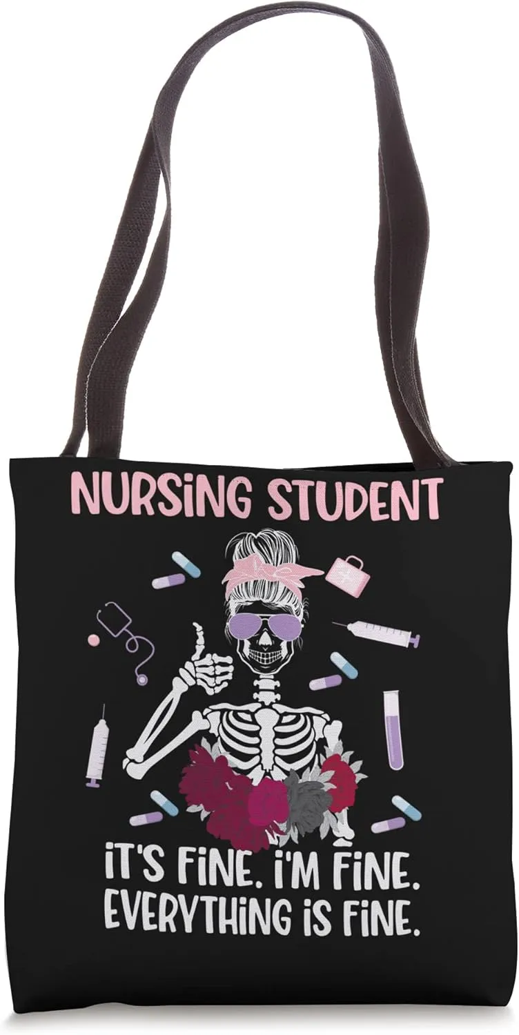 Future Nurse Funny Nursing Student Nurse In Progress Tote Bag