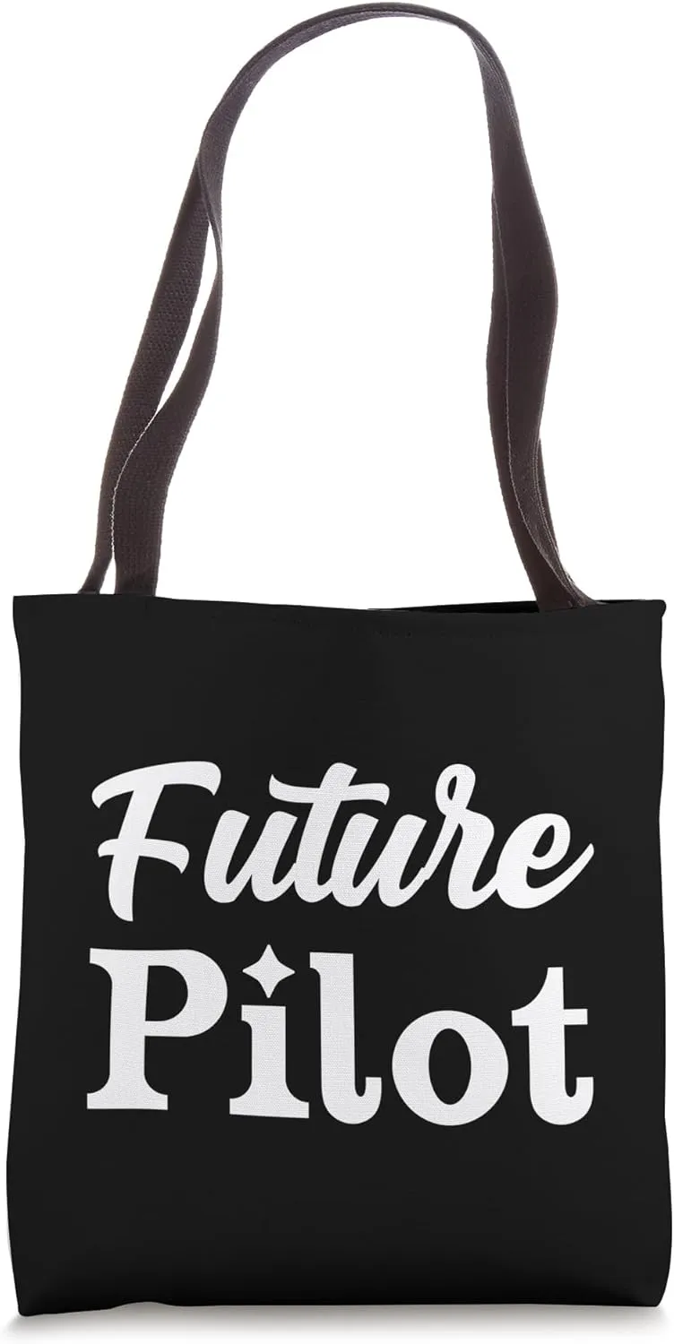 Future Pilot in Progress Aviation Student Birthday Gift Tote Bag