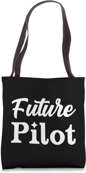 Future Pilot in Progress Aviation Student Birthday Gift Tote Bag