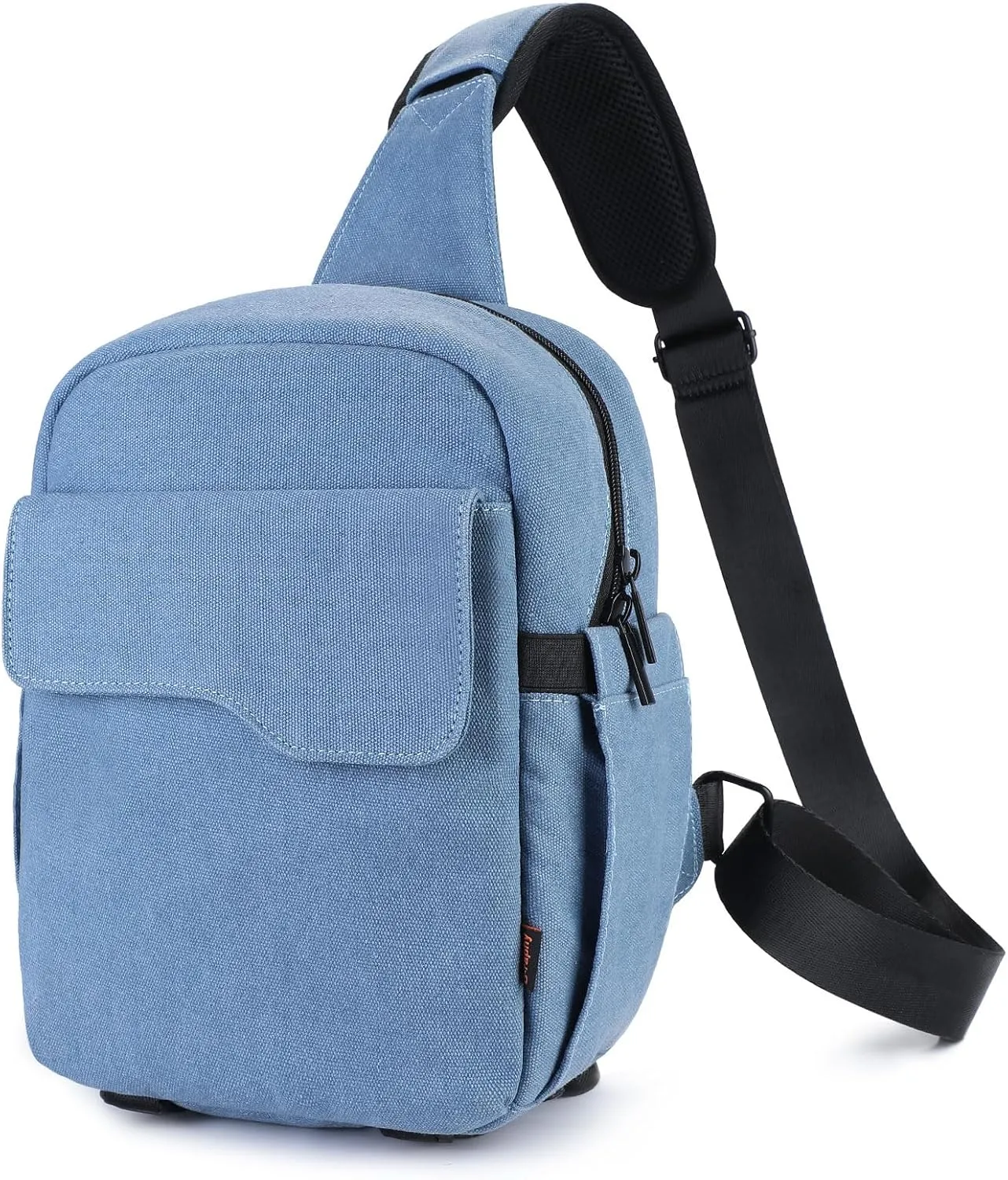 G-raphy Dslr Camera Sling Bag with Tripod Holder 8.6 x 5 x 11 inches Canvas DSLR SLR Bags for Photographers with Raincover Blue Women Men