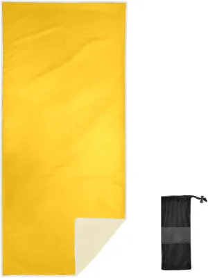 GAIGEO Amber Beach Towel Quick Dry, Beach Towel with Storage Bag, Beach Towels for Men Women, for Summer Swim, Travel Beach Towel, 30"x60"