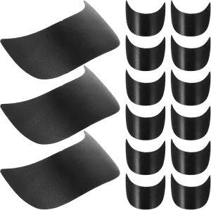 Gatuida 20pcs Baseball Cap Visor Replaceable Sun-Proof Visor Uv-Proof Hat Accessory for Outdoor Black