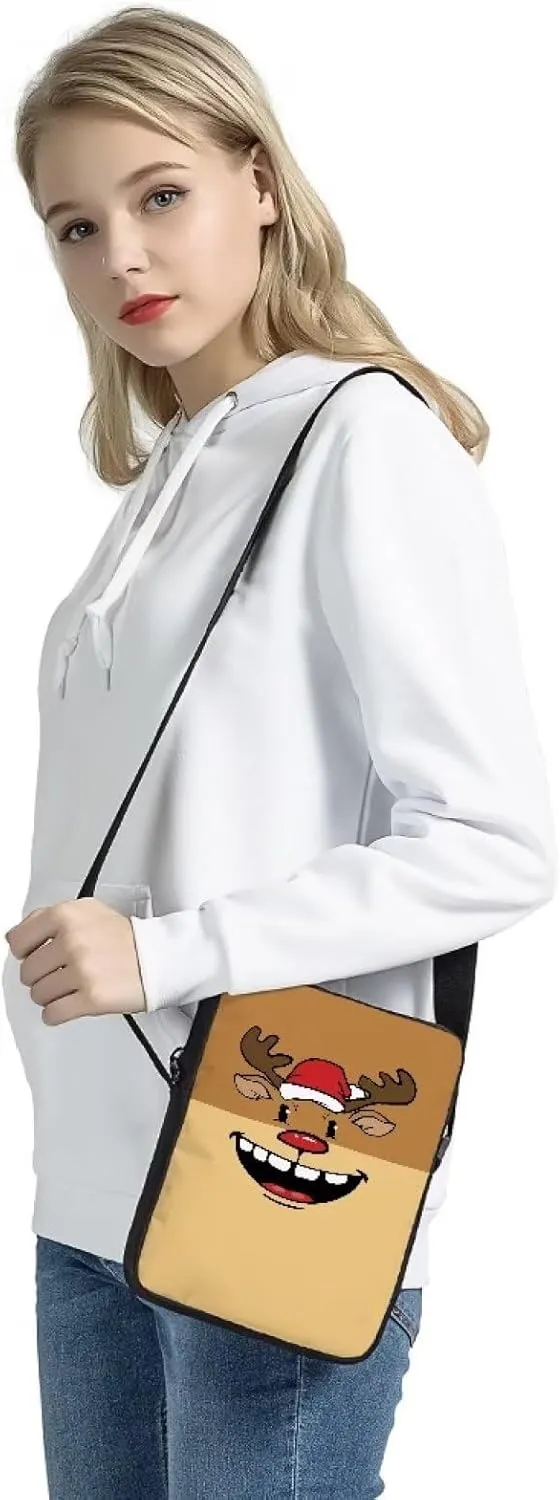 GIFTPUZZ Christmas Cross Body Bag for Woman, Fashion Design Sling Bag with Adjustable Strap, Decoration Bags