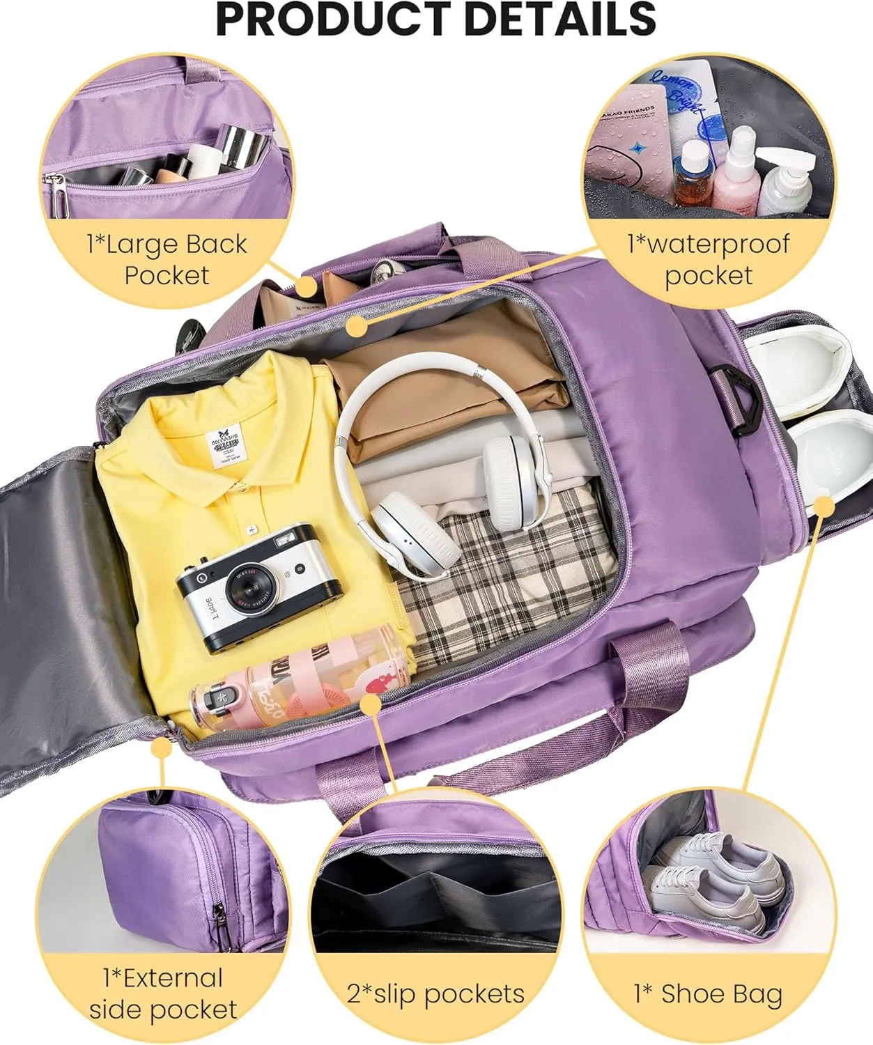 Girl Gifts for 13 14 15 16 17, Initial Gym Bags with Shoe Compartment, Personalized Girl Duffel Bag, Monogram Kid Overnight Bags, Teen Weekend Bag Cute Gift for Her (Letter S)