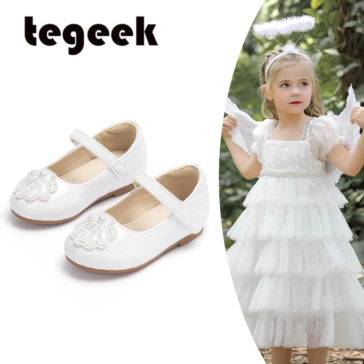 Girls Dress Shoes Ballet Mary Jane Flat Toddler Kid Bow Party Shoes