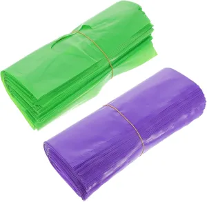 GLEAVI 200pcs Shopping Bag Bag Tote Bags Retail Bags Boutique Shopping Bags Shopping Bags for Small Business Green Shopping Bags Purple Plastic Bag Flat Commodities