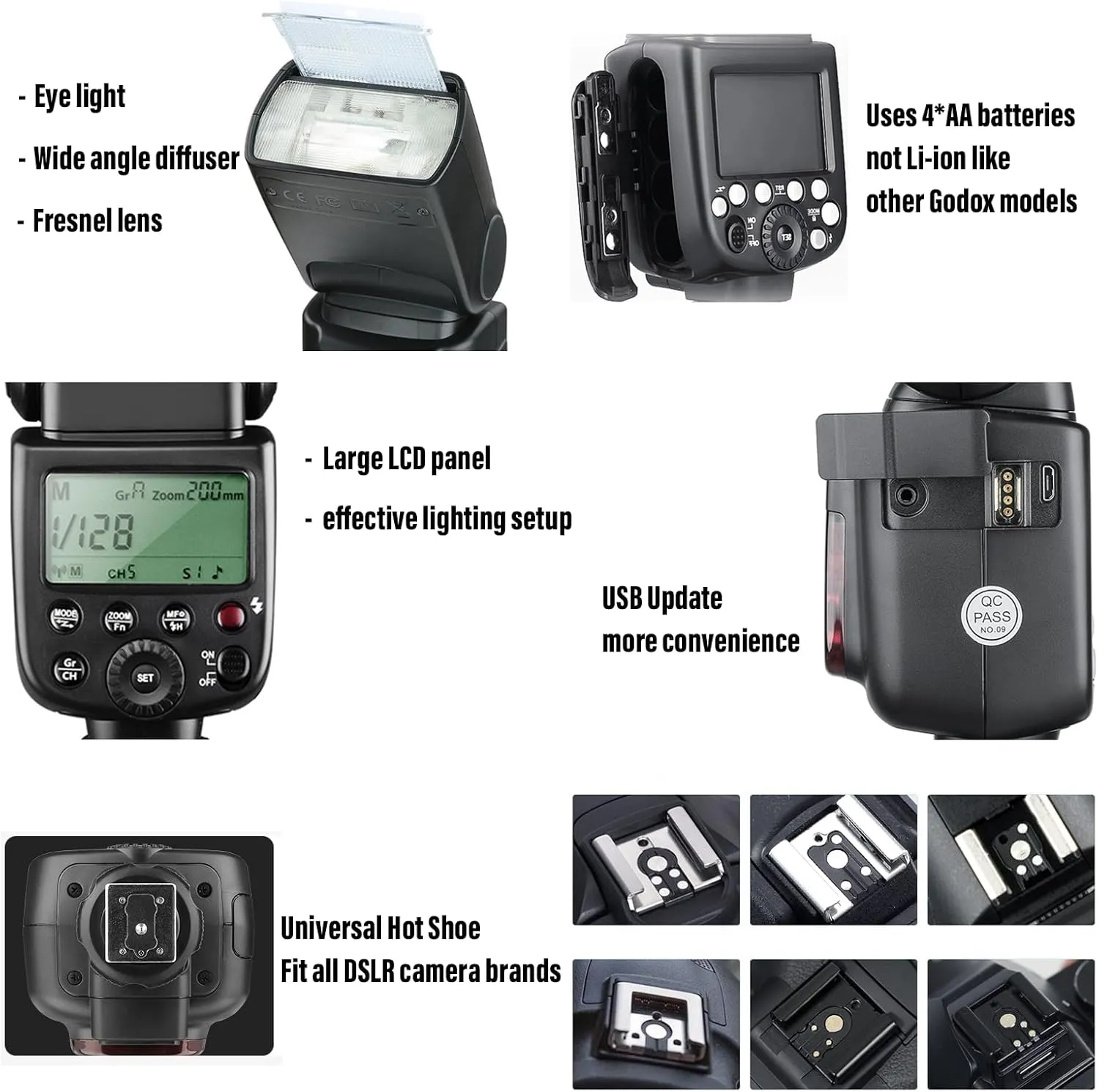 GODOX TT600S 2.4G Wireless Camera Flash Speedlite with Diffuser, Master Slave Off GN60 Manual Flash, Support HSS When paired Off Camera with Godox X Trigger System for Sony Cameras (TT600S for Sony)