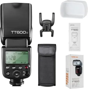GODOX TT600S 2.4G Wireless Camera Flash Speedlite with Diffuser, Master Slave Off GN60 Manual Flash, Support HSS When paired Off Camera with Godox X Trigger System for Sony Cameras (TT600S for Sony)