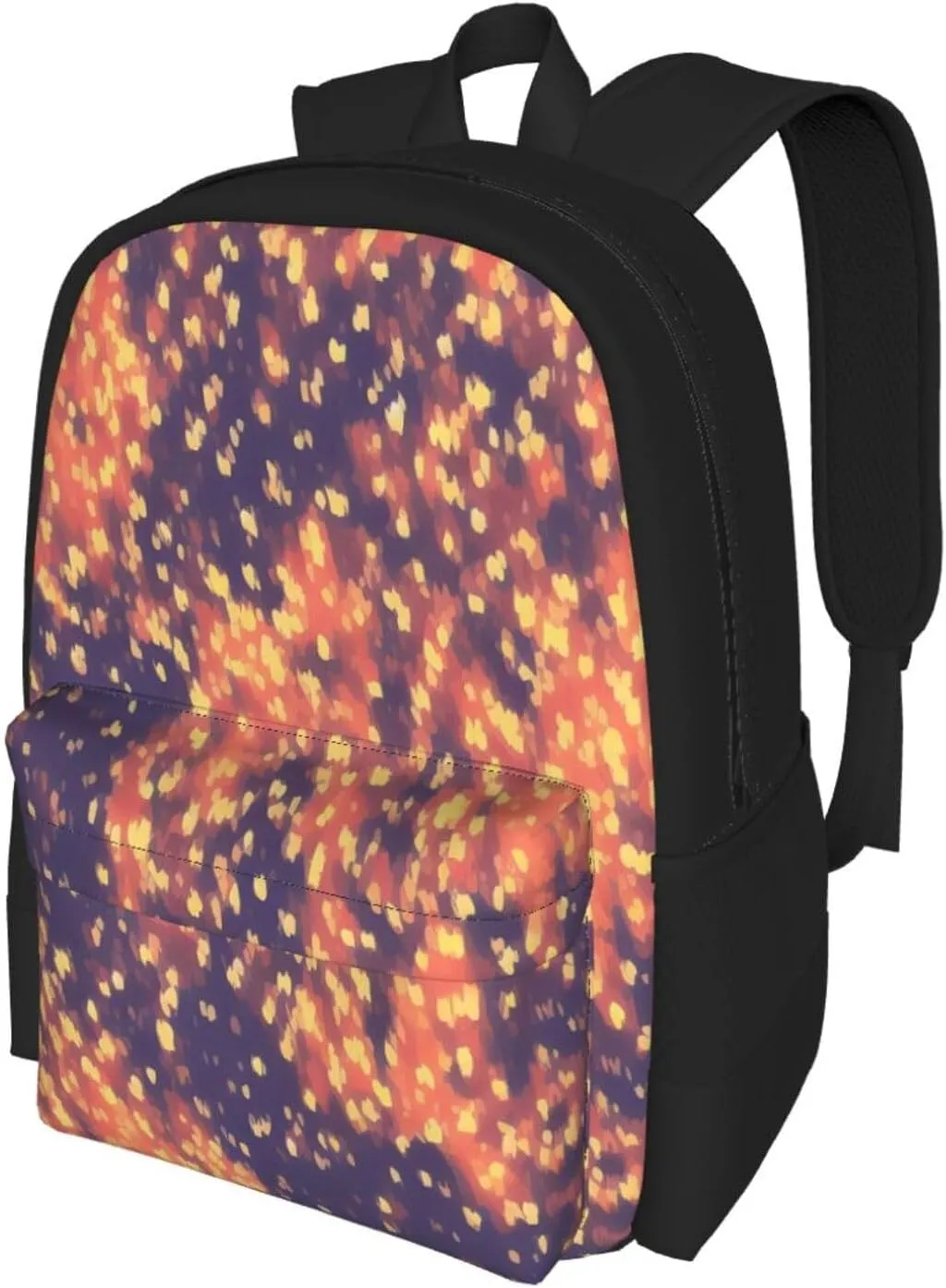 Gold Texture Printing Pattern Backpack Printing Lightweight Casual Backpack Shoulder Bags Large Capacity Laptop Backpack