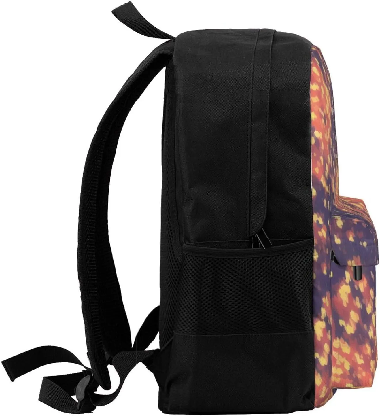 Gold Texture Printing Pattern Backpack Printing Lightweight Casual Backpack Shoulder Bags Large Capacity Laptop Backpack