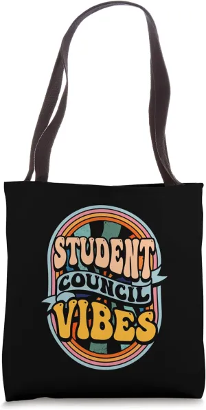 Groovy Student Council Vibes Retro School Student Council Tote Bag