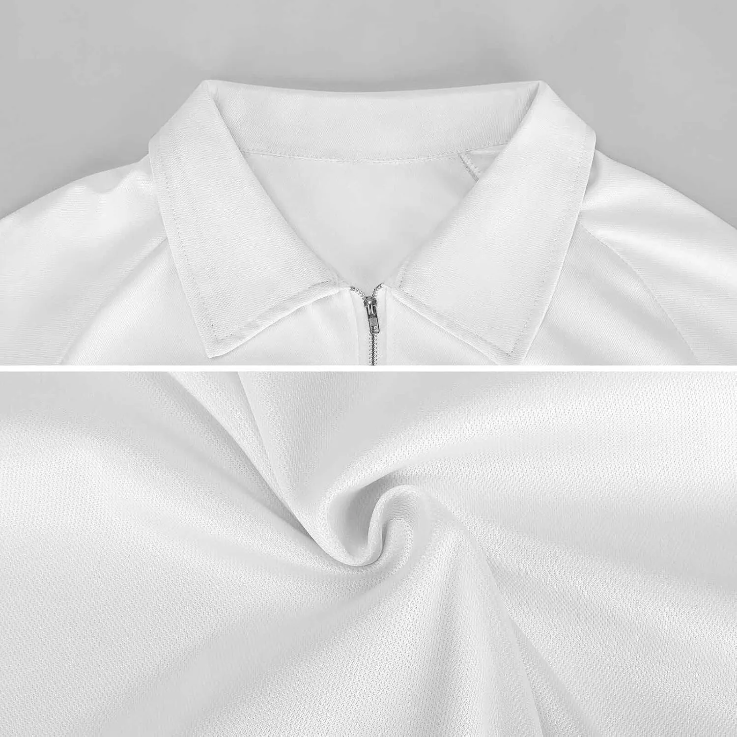 Guinea Pigs Sunflower Grassland Polo Shirts for Men Active Zippered Running Gym Short Sleeve Golf Shirt Tops