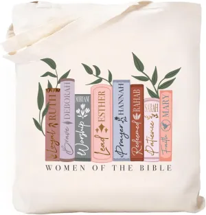 Haukea Canvas Aesthetic Tote Bag with Inner Pockets, Cute Cloth Cotton Tote Bags for Women Graphic Tote Bag for School