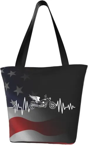 Heartbeat Motorbike Fashion Shoulder Bag Large Capacity For Man Or Woman