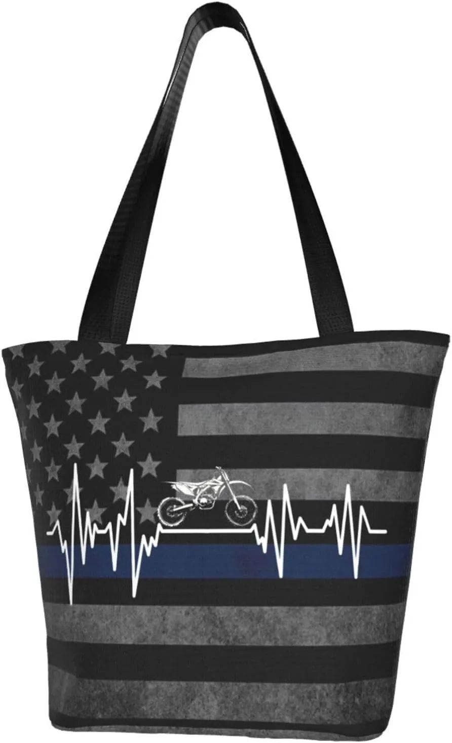 Heartbeat Motorbike Fashion Shoulder Bag Large Capacity For Man Or Woman
